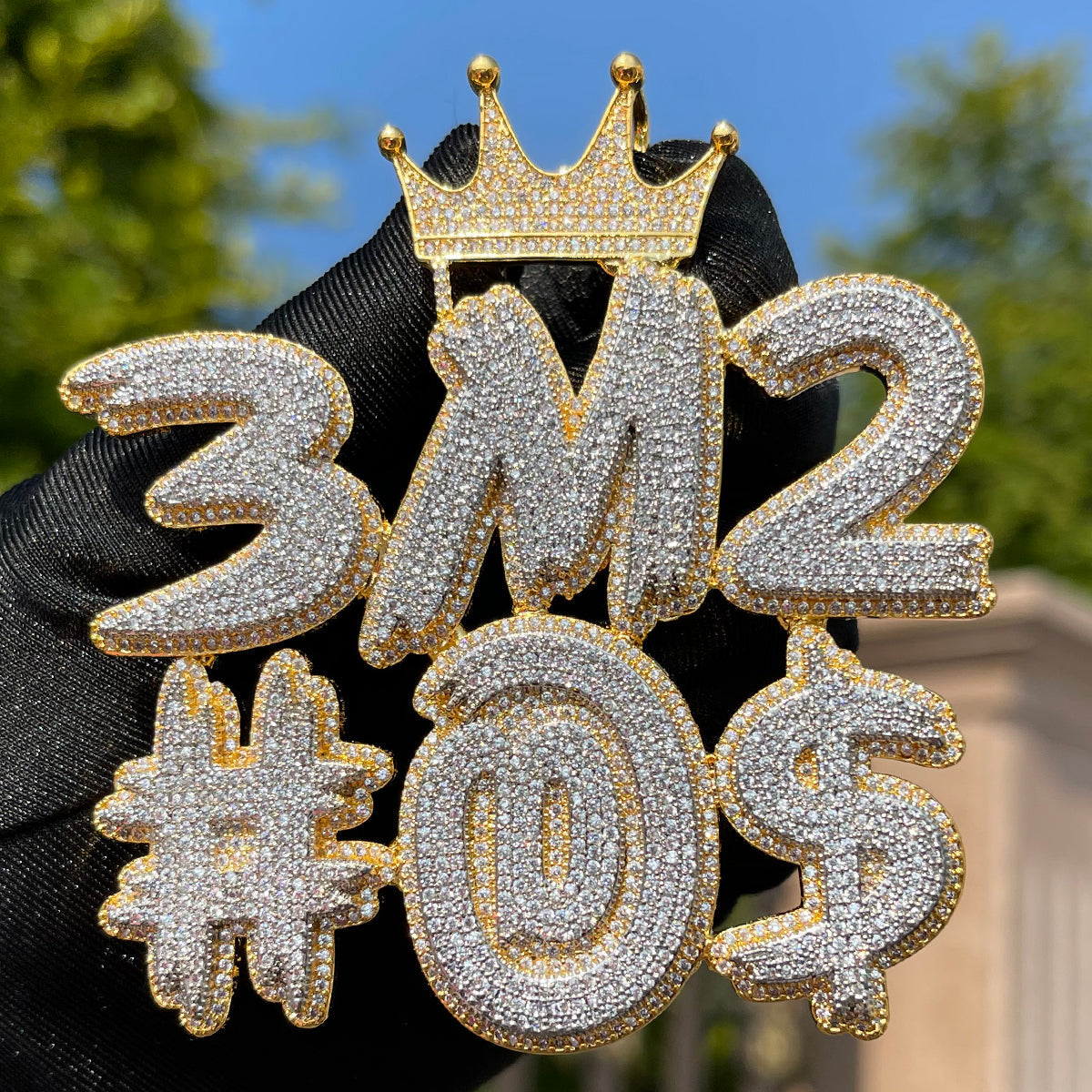 King Style Customize Anything Iced Out Personalized Custom Name Necklace Pendant