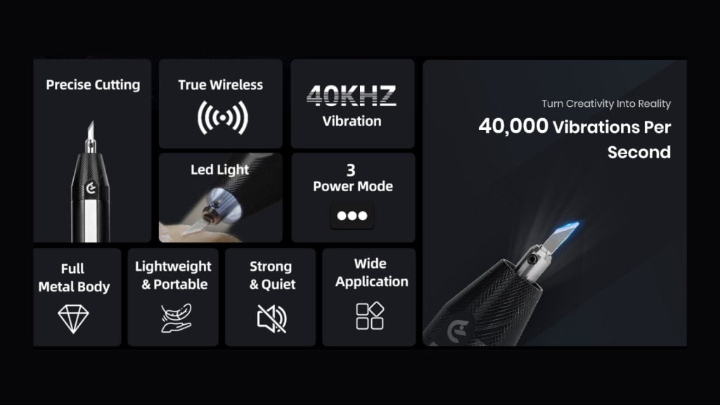 Hanboost® C1 Wireless Ultrasonic Cutter for DIY Maker